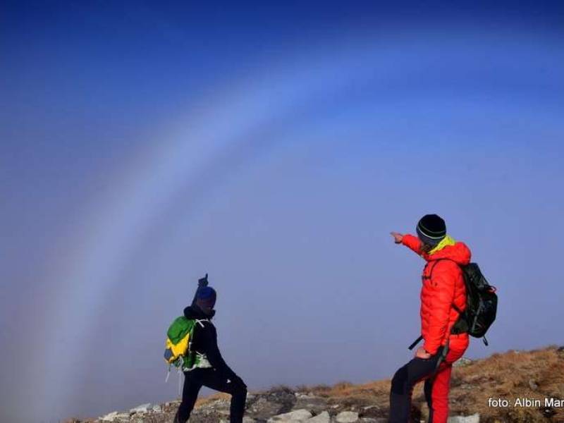 Biała tęcza - fog bow  w Tatrach Zachodnich