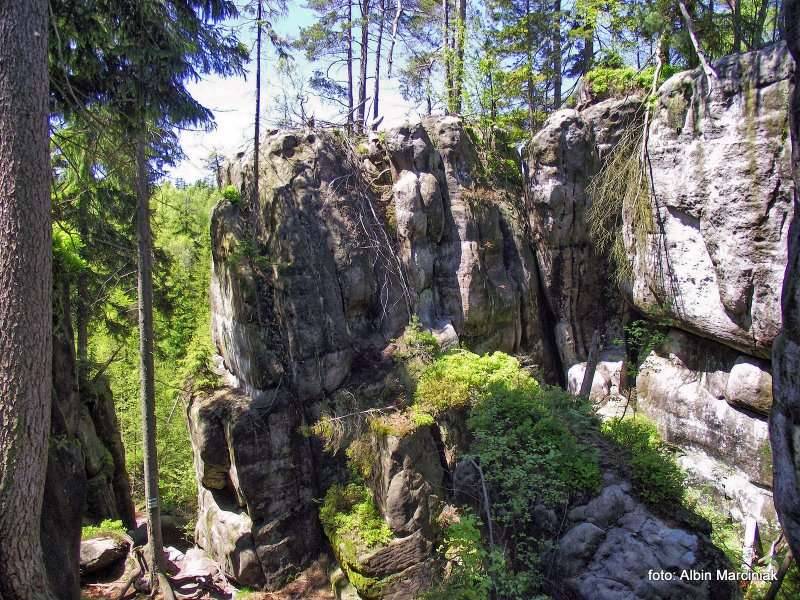 Białe Skały w Górach Stołowych