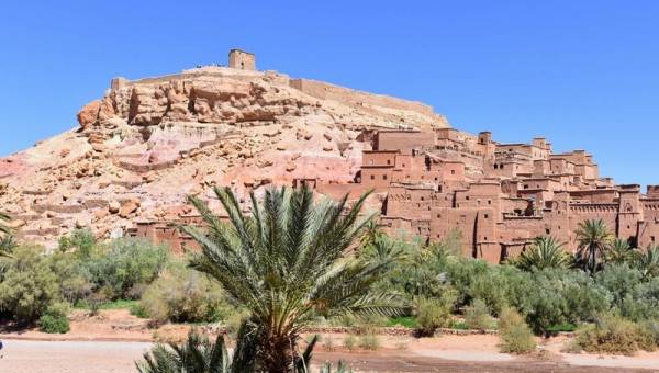 Ksar Ait Ben Haddou, ufortyfikowana osada, Ouarzazate, Maroko. 