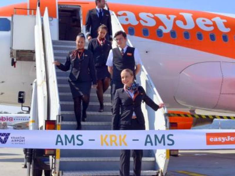 Inauguracja połączenia EasyJet z Krakowa do Amsterdamu