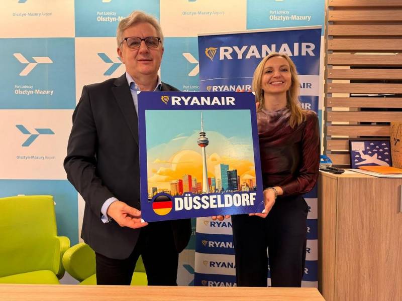 Ryanair - letni rozkład lotów z Olsztyna