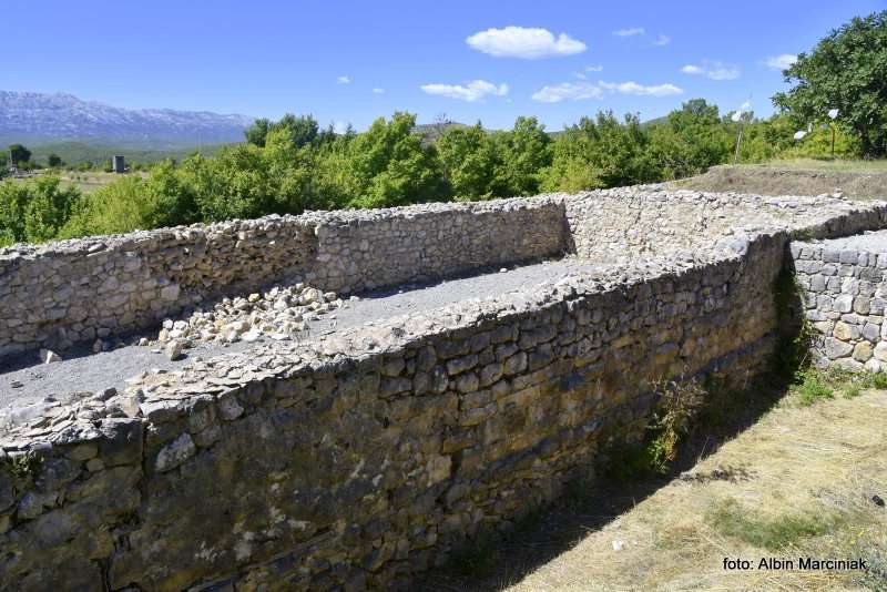 Miejscowość Trilj pozostałości rzymskich koszar Tilurium Chorwacja 11