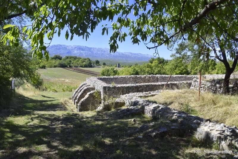 Miejscowość Trilj pozostałości rzymskich koszar Tilurium Chorwacja 8