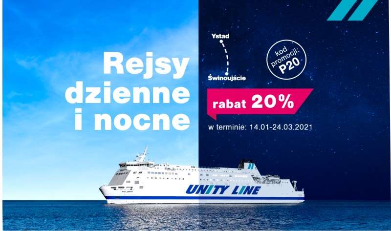 Tańsze rejsy dzienne i nocne w Unity Line