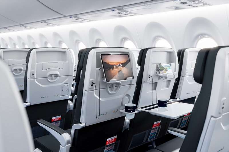 Air France Airbus A220 300 kabina3