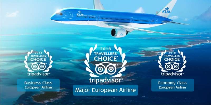 Trzy nagrody dla KLM od TripAdvisor 2