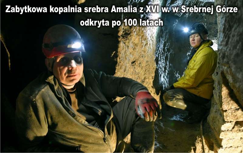 Zabytkowa kopalnia srebra Amalia w Srebrnej Górze na Dolnym Śląsku