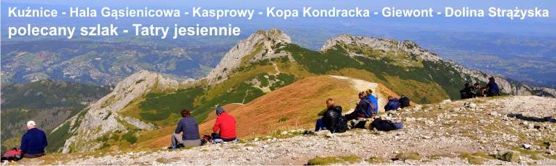 Tatry zachodnie szlaki jesienne