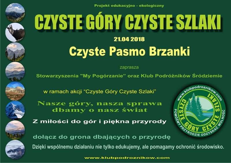 plakat czyste góry Brzanka