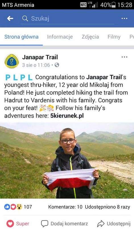 Janapar Trail pierwsi Polacy Tulej 10