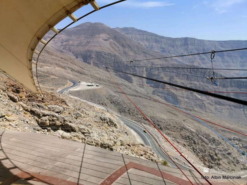 Najdluzsza tyrolka na swiecie Zipline Jebel Jais in Ras al Khaimah ZEA 19