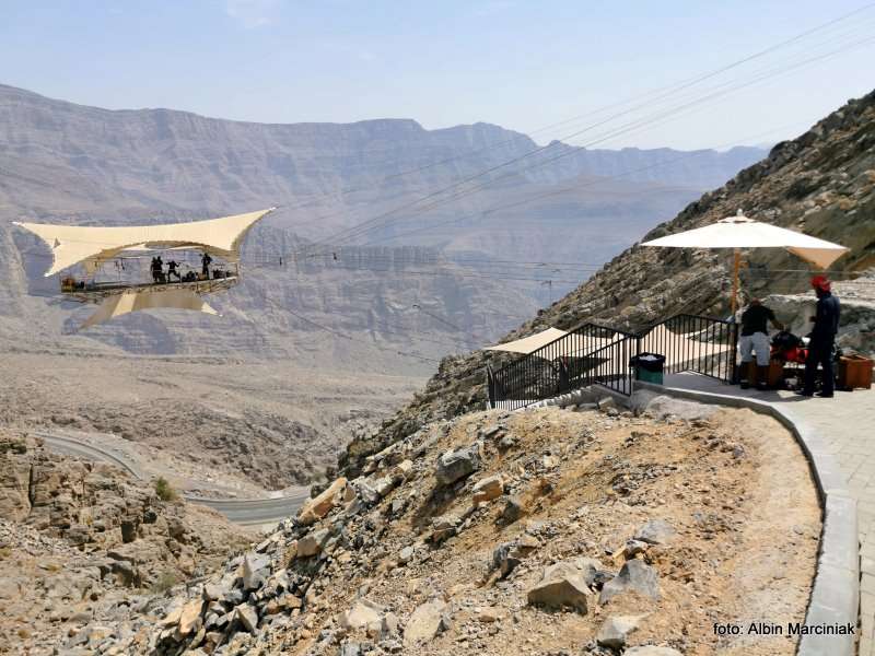Najdluzsza tyrolka na swiecie Zipline Jebel Jais in Ras al Khaimah ZEA 23