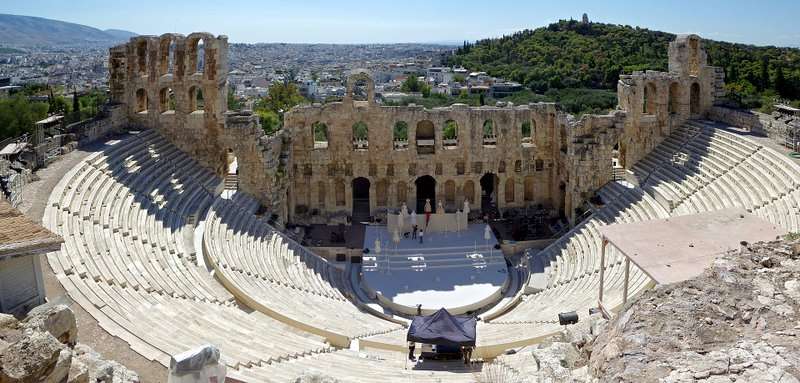 Odeon of Herodes Atticus Greece Athen Wikimedia Commons Photo by Berthold Werner